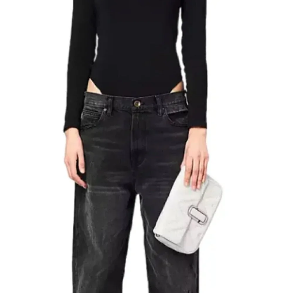 NWT! New Marc Jacobs J Marc Shoulder Bag -Quilted Lambskin leather -Cotton White